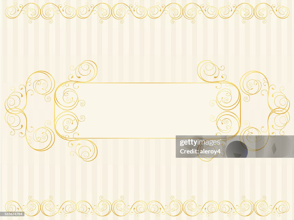 Simple Scroll Gold Gold Scroll Frame High-Res Vector Graphic - Getty Images