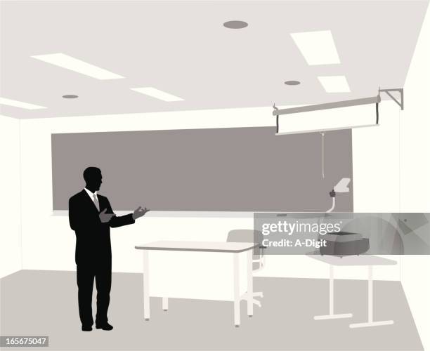 prof - diaprojektor stock-grafiken, -clipart, -cartoons und -symbole