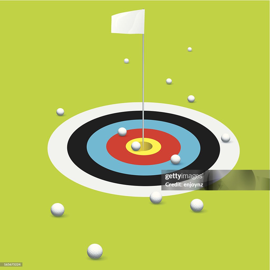 Visualize Target Golf Target Practice High-Res Vector Graphic - Getty Images