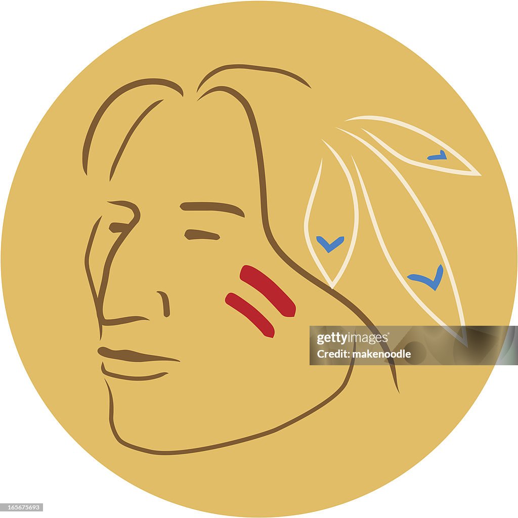 American Indian Face