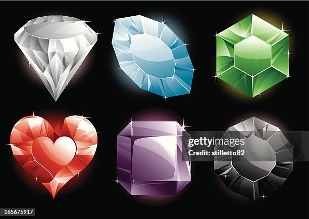 precious gems! - ruby gemstone stock illustrations
