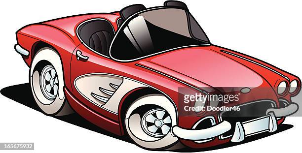 classic sports car - hot rod car stock illustrations