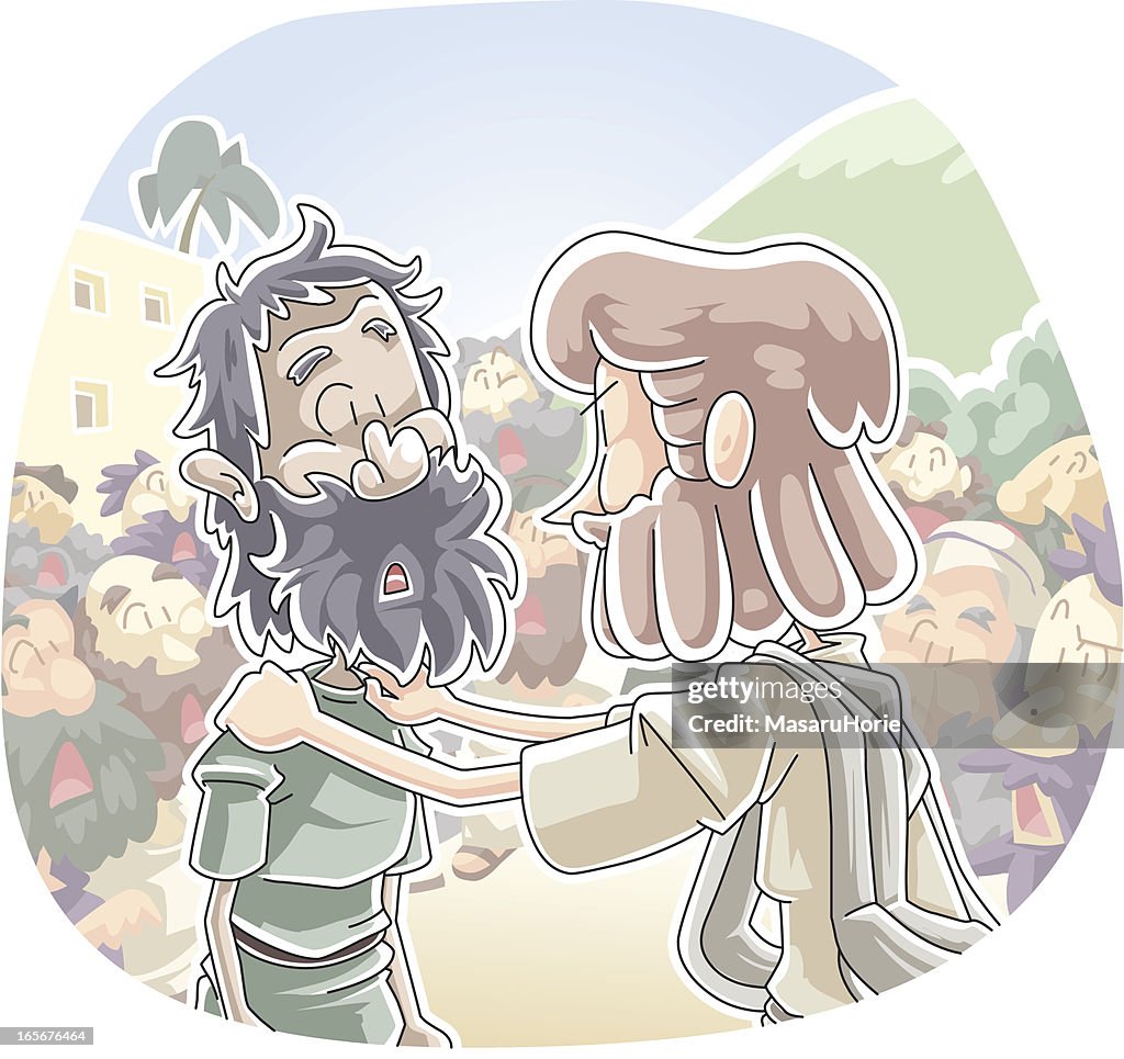 Jesus healed a demon-possessed mute