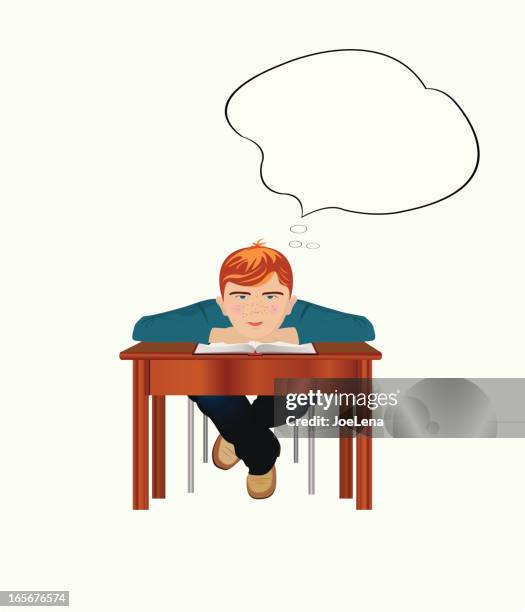 bored student - bored student stock illustrations