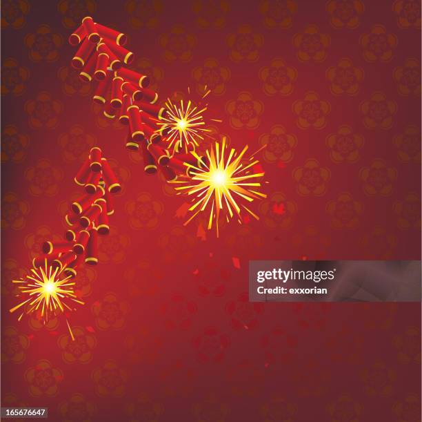 firecrackers light up - firework explosive material stock illustrations