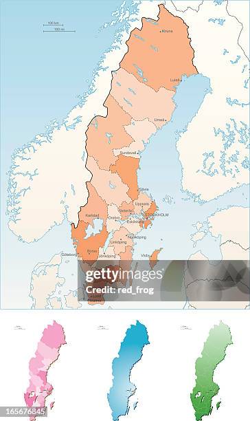 sweden - västra götaland county stock illustrations