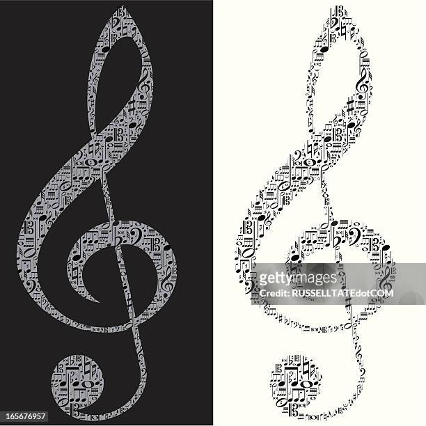 make a note of this please - treble clef stock illustrations