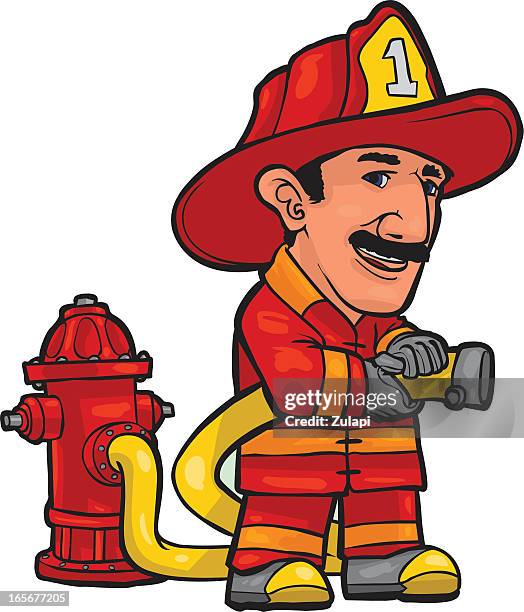 feuerwehrmann - feuerwehrhelm stock-grafiken, -clipart, -cartoons und -symbole