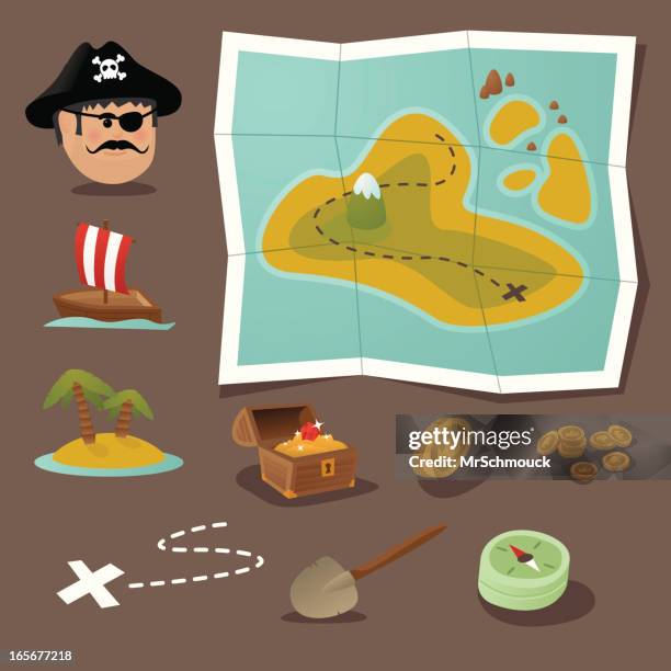 treasure map toolkit - ruby gemstone stock illustrations