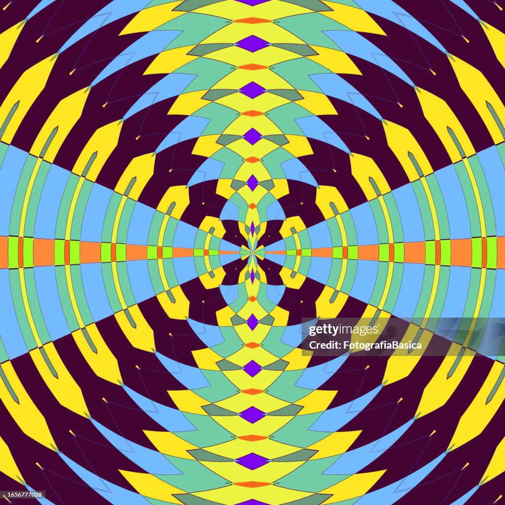 Vector Muti Color Work Multi Colored Abstract Circular Pattern High-Res Vector Graphic - Getty ...