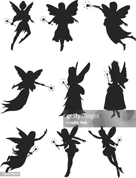 stockillustraties, clipart, cartoons en iconen met tooth fairies - fee