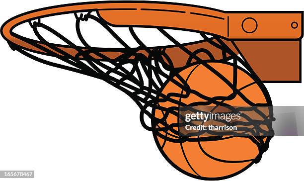 stockillustraties, clipart, cartoons en iconen met basketball net - basketball net