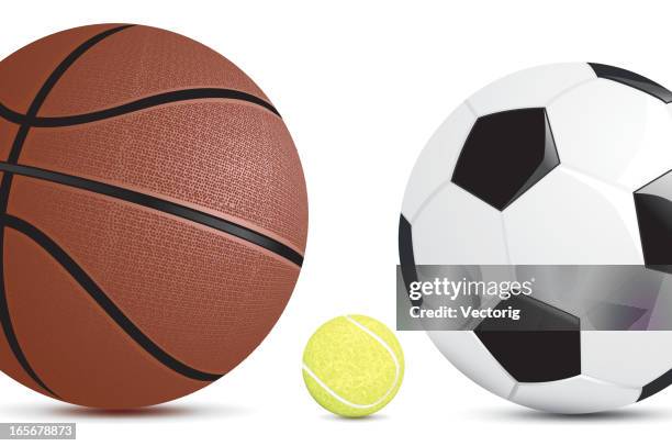 sport balls - tennis ball white background stock illustrations