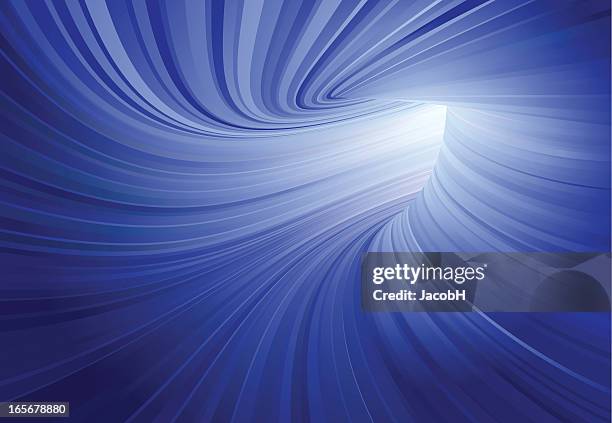 blue tunnel - tunnel stock illustrations