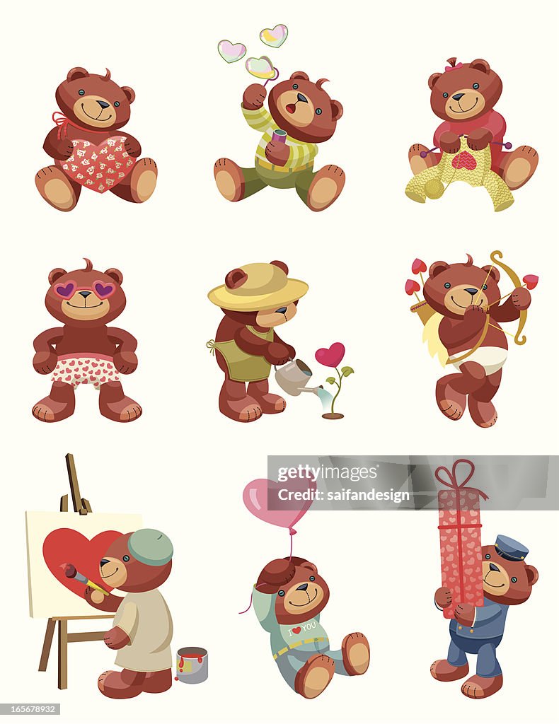 Teddy Bear series: Valentine`s Day.