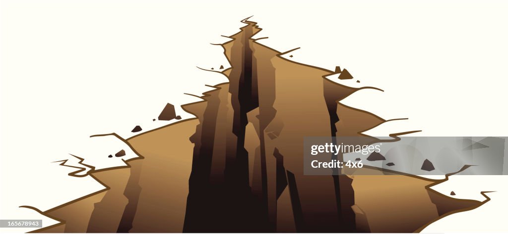Crevice On Earths Surface High-Res Vector Graphic - Getty Images
