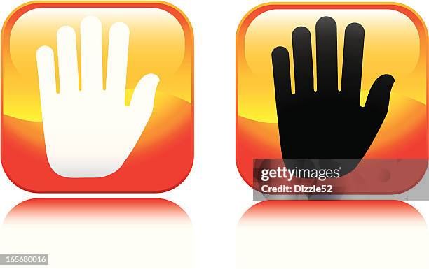 offene handfläche-symbol - open hands stock-grafiken, -clipart, -cartoons und -symbole