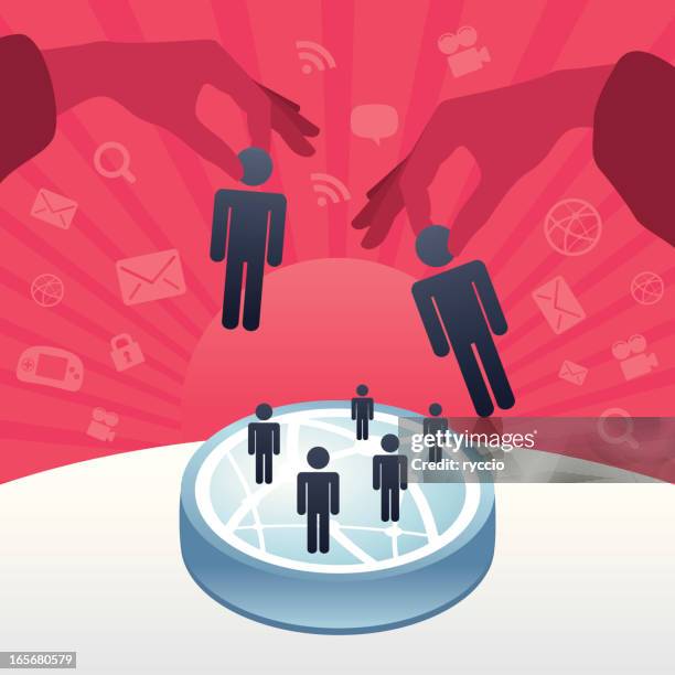 users manipulation - big brother stock illustrations