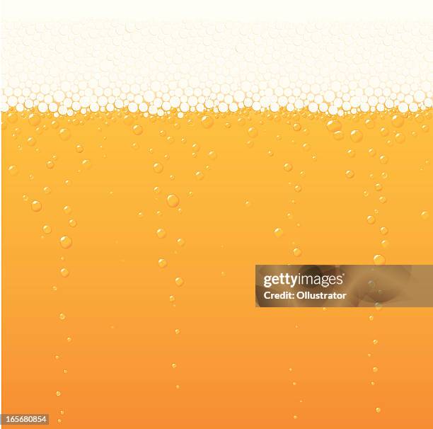 beer bubbles - frothy drink stock illustrations