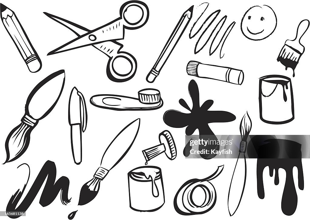 Arts and crafts icons