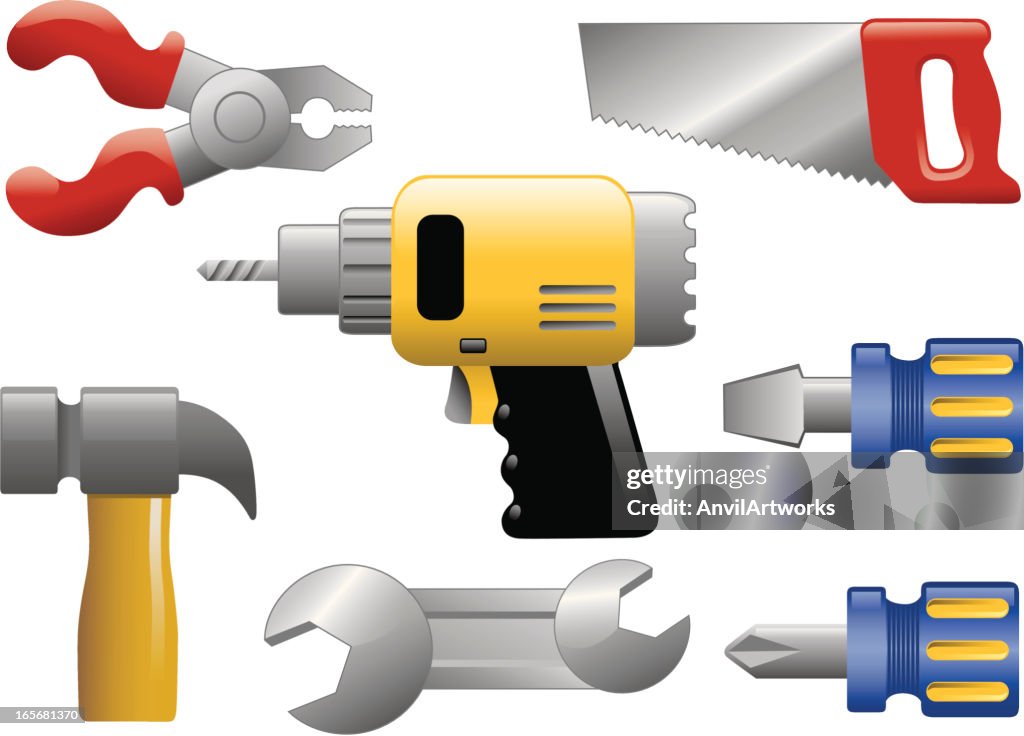 Vector Tool Set Tool Set High-Res Vector Graphic - Getty Images