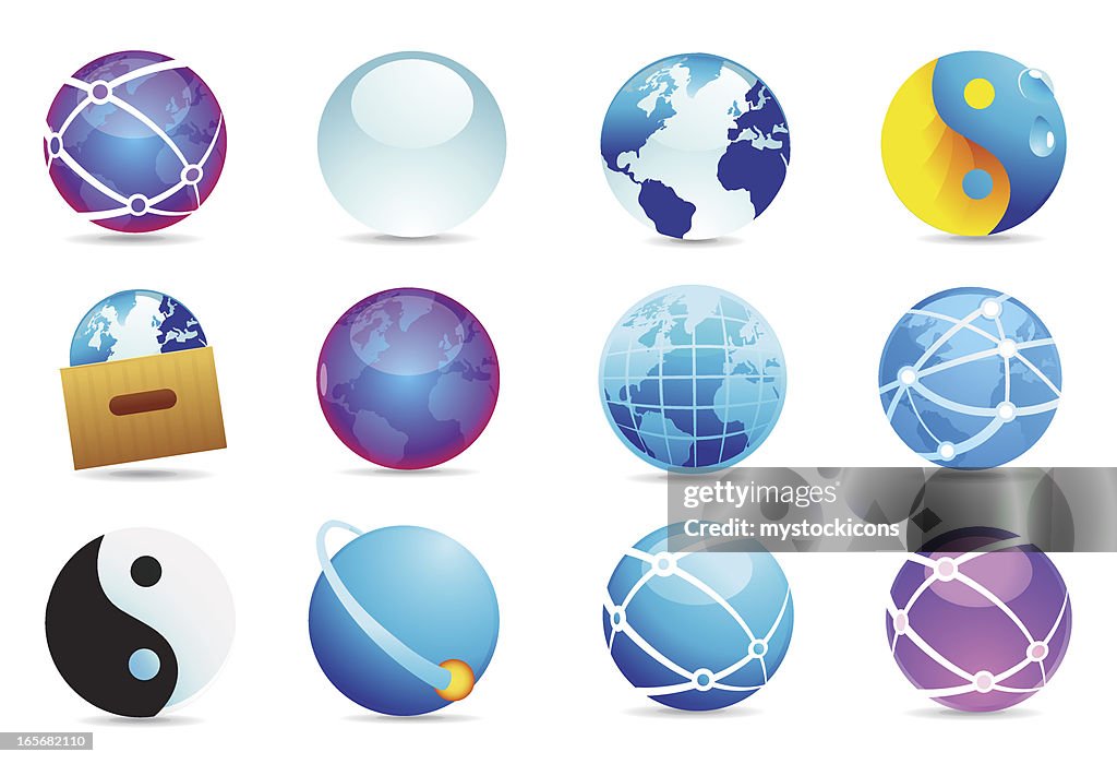 Universal Icons | Globes & Maps
