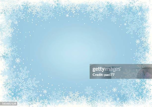 blauer schneeflocke hintergrund. - eingefroren stock-grafiken, -clipart, -cartoons und -symbole