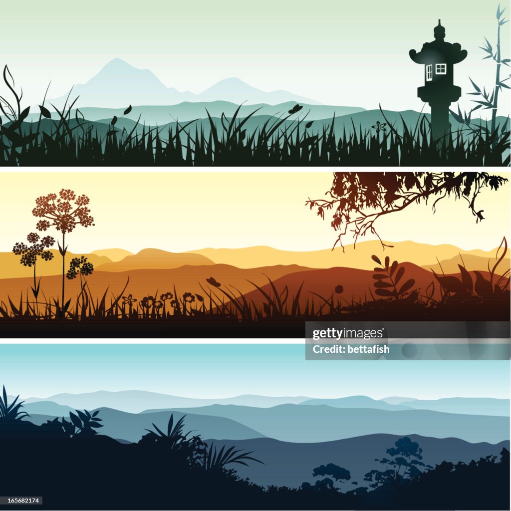 Landscape banners