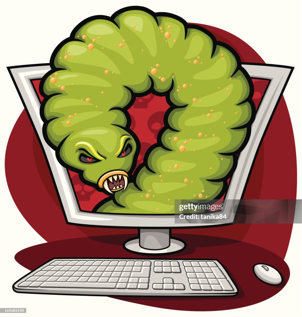 Computer Worm High-Res Vector Graphic - Getty Images