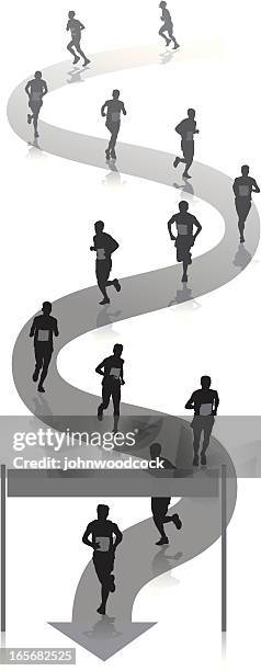 the race - road race stock illustrations