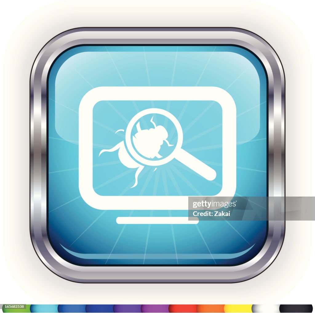 Software Bug Button Computer Bug Super Gloss Button High-Res Vector Graphic - Getty Images