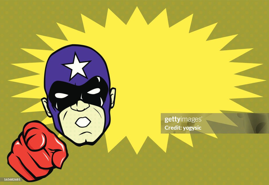 Superhero Head Bust