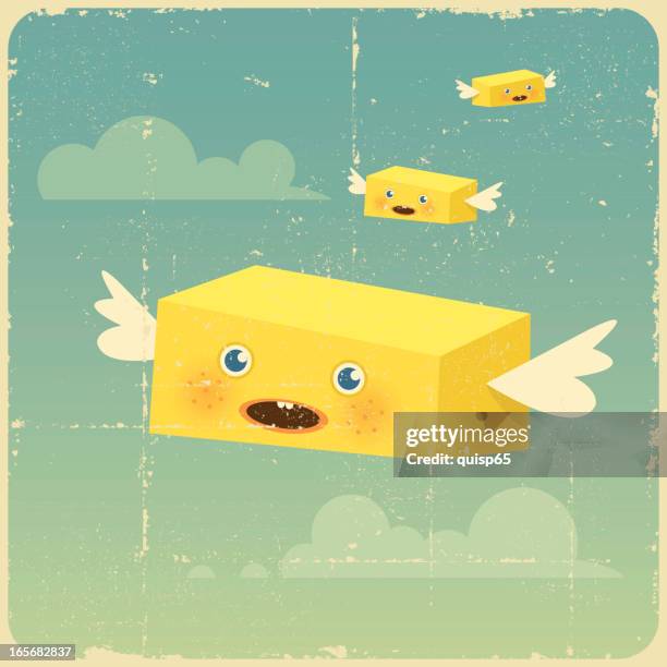vintage butterfly - butter fly stock illustrations
