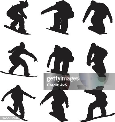 Men doing snowboarding Men doing snowboarding