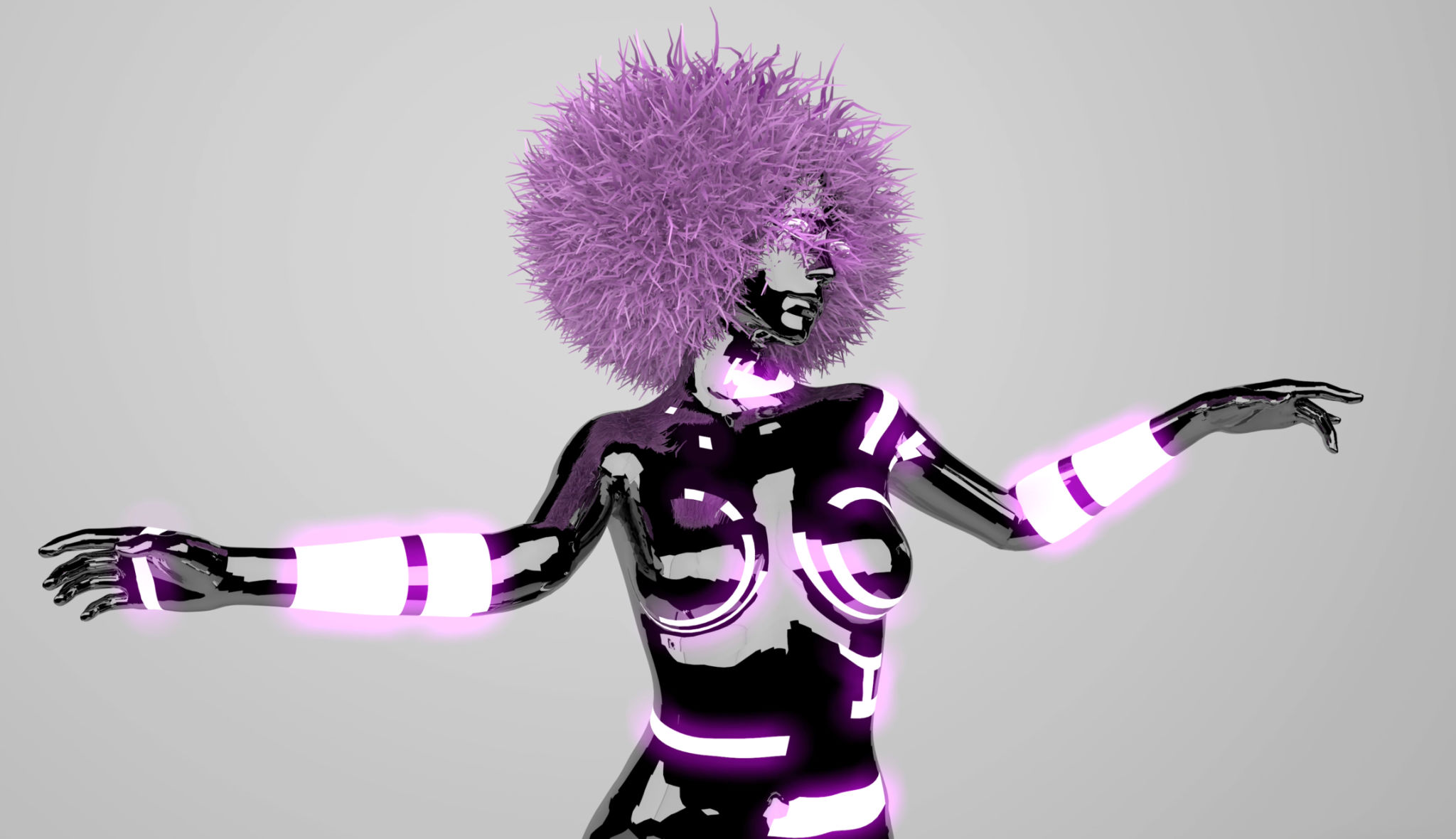 Futuristic Fashion Model Futuristic Fashion Model
