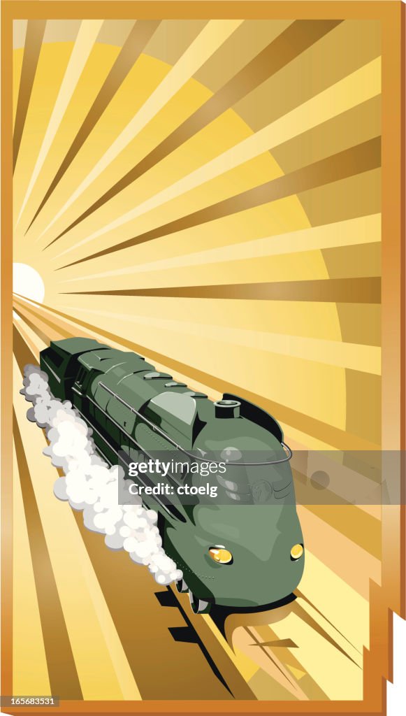 Stream Line Steam Train High-Res Vector Graphic - Getty Images