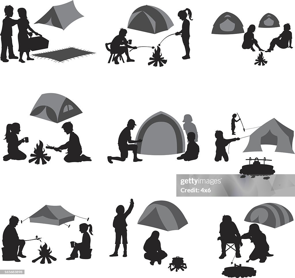 Campers at campsite