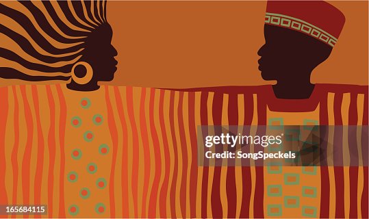 African Man and Woman African Man and Woman