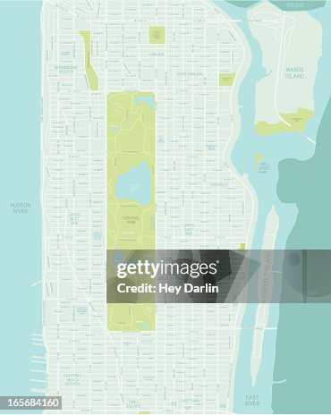 Mid carte de Manhattan Mid carte de Manhattan