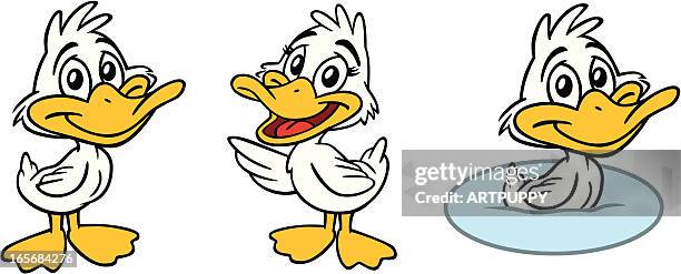 baby duck - ducks stock illustrations