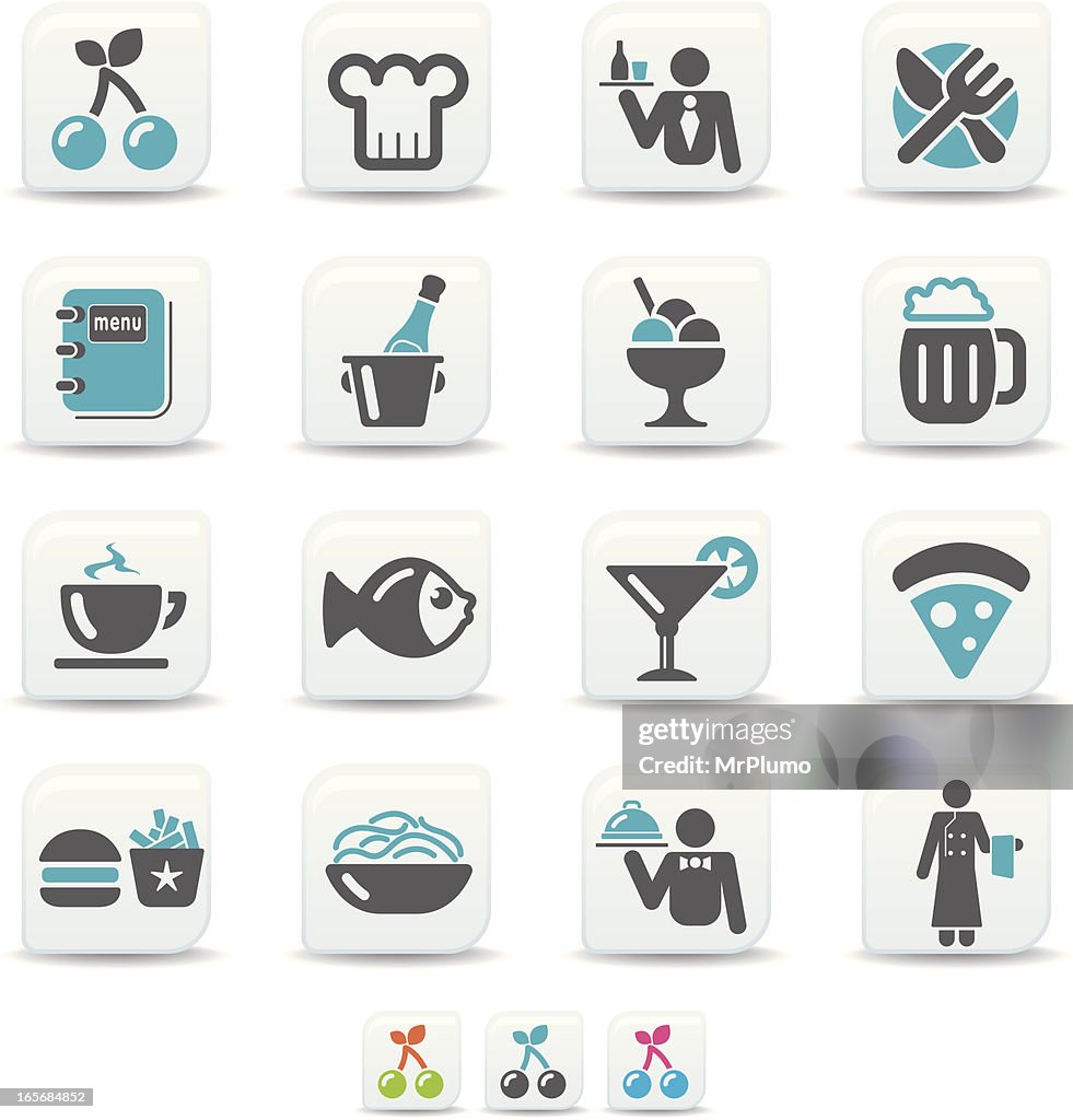 Ícones de restaurante/simicoso COLEÇÃO