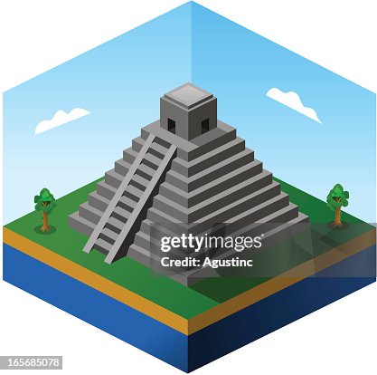 Isometric Aztec Pyramid Isometric Aztec Pyramid