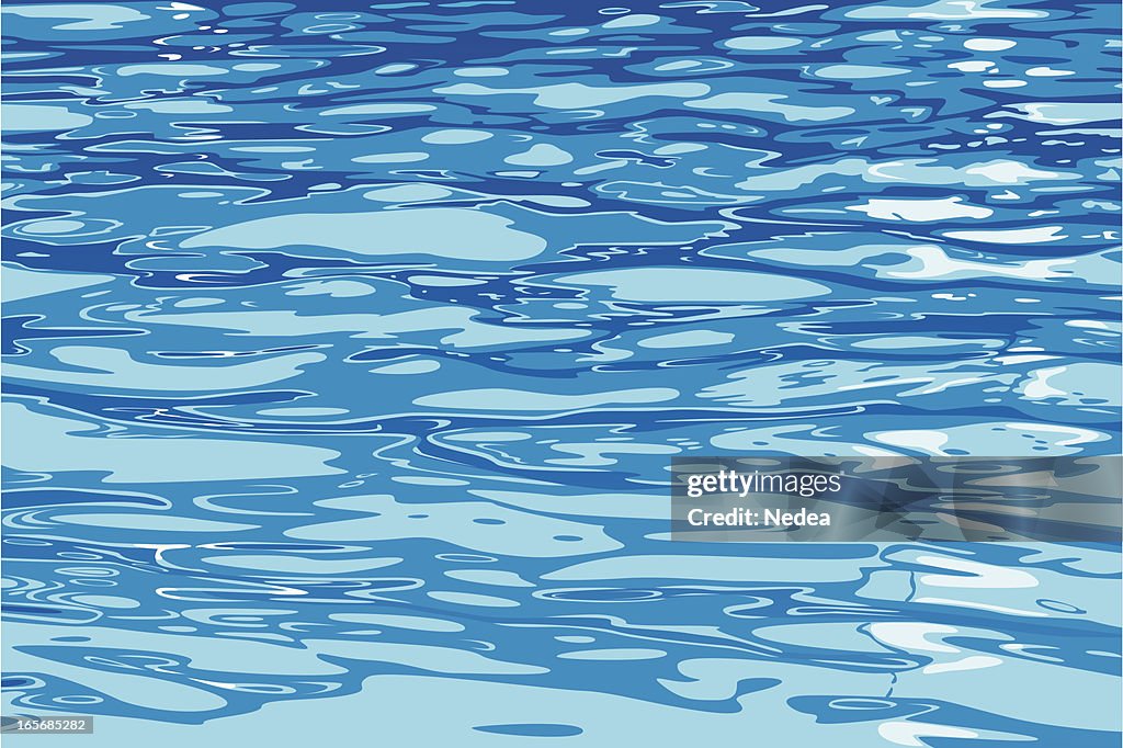 Water surface vector painting background