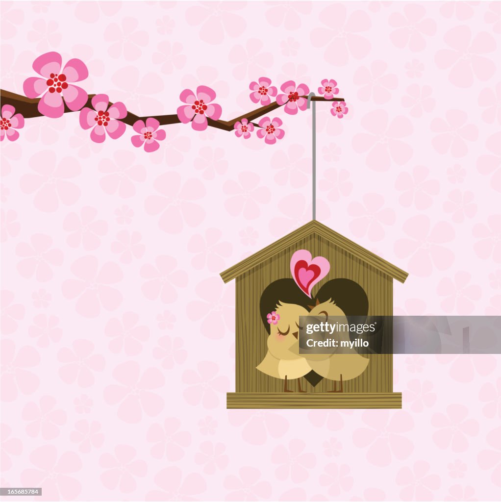 Birds in love