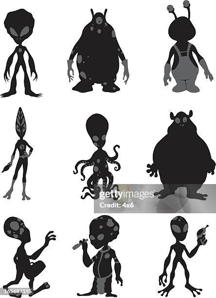 1,148 Black And White Alien Stock Photos, High-Res Pictures, and Images ...