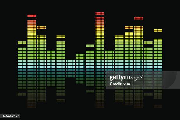stockillustraties, clipart, cartoons en iconen met equalizer 2d - equalizer