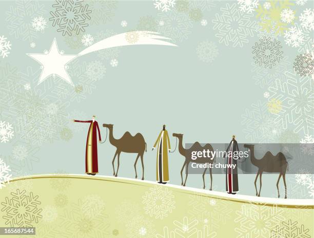 three wise men - three wise men stock illustrations