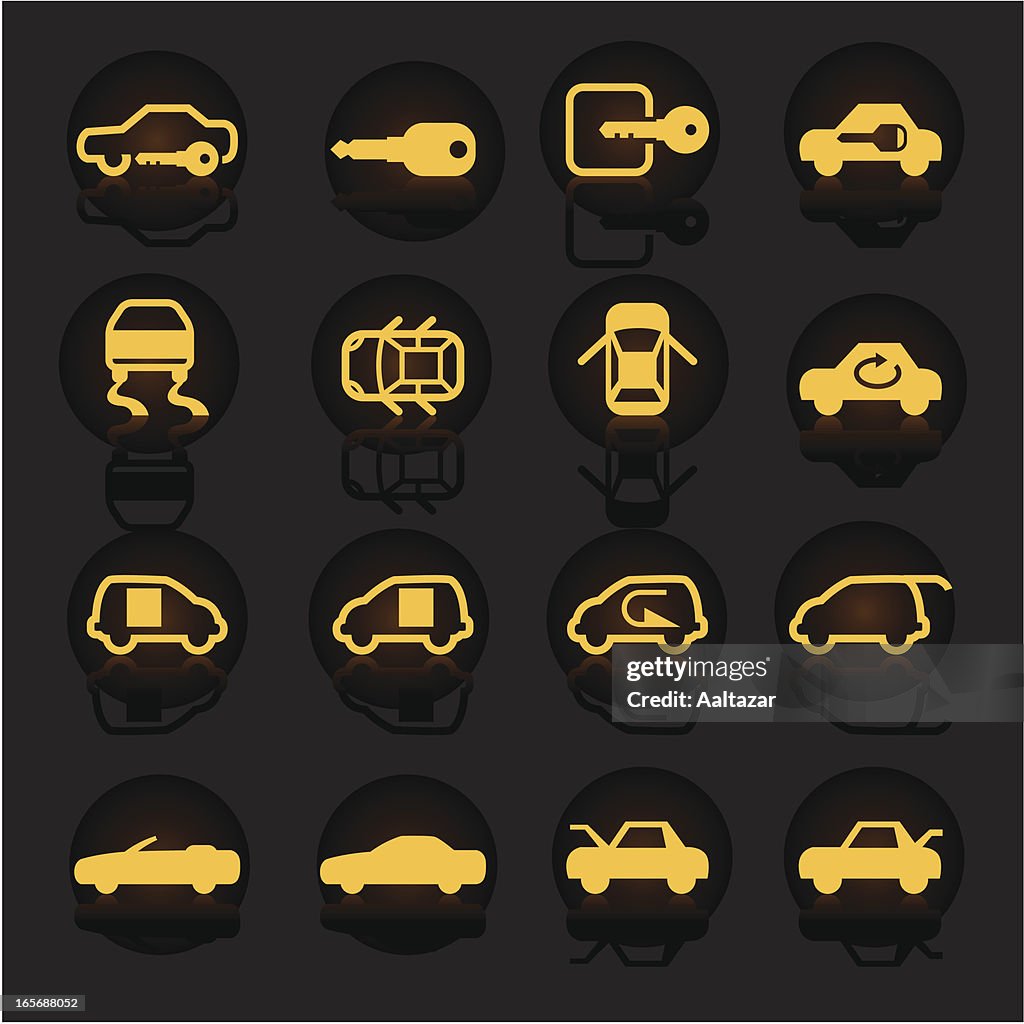 Car Indicators Vector Luminescent Car Indicators High-Res Vector Graphic - Getty Images