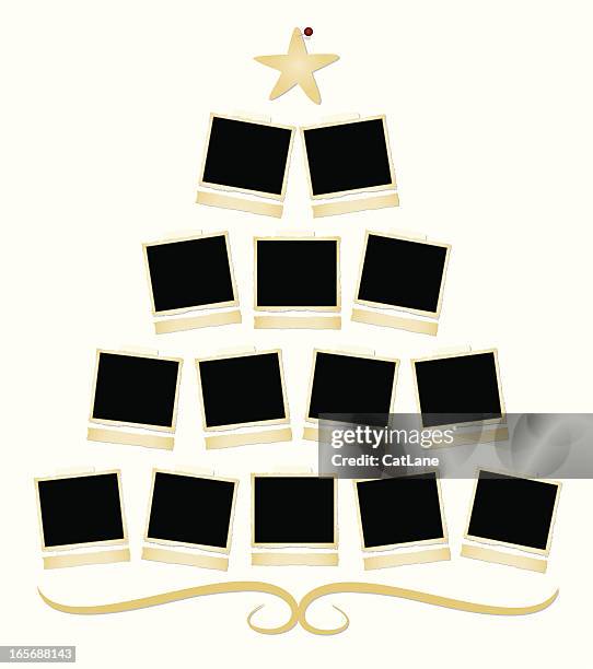 ilustraciones, imágenes clip art, dibujos animados e iconos de stock de familia árbol de navidad - árbol genealógico