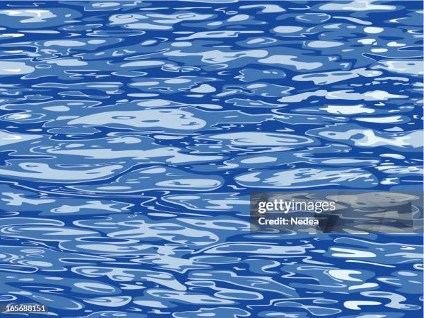 water surface seamless background - swimming pool reflection stock illustrations